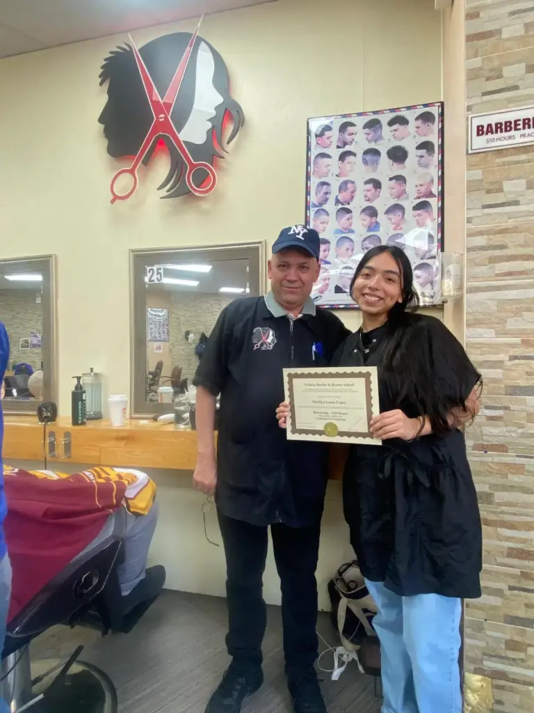 Tribeca Barber & Beauty School Alumni Marilyn, A Graduate of Our Barber Training Program In New York