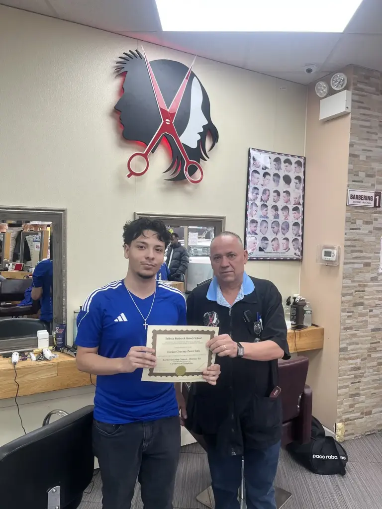 Tribeca Barber & Beauty School Alumni Dorian, A Graduate of Our Barber Infection Control Course In New York