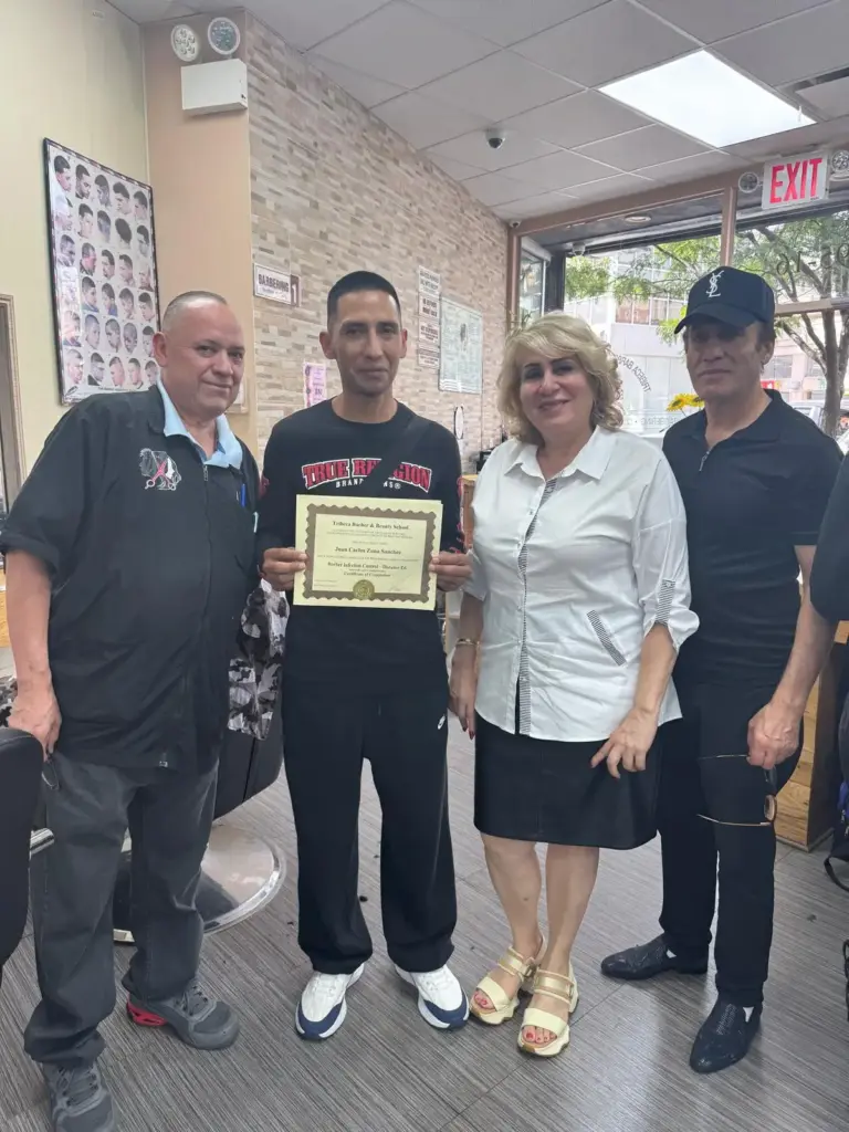 Tribeca Barber & Beauty School Alumni Juan Carlos, A Graduate of Our Barber Infection Control Course In New York